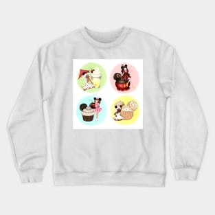 Minnie ladies and Mouse Dessert Treats Ary Crewneck Sweatshirt